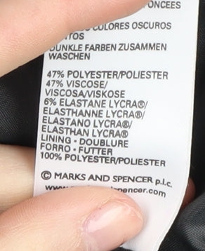 Marks and Spencer Women's Grey Pinstripe Blazer UK 18