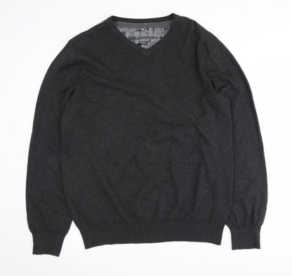 Rocha John Rocha Men's Black V-Neck Pullover Jumper L