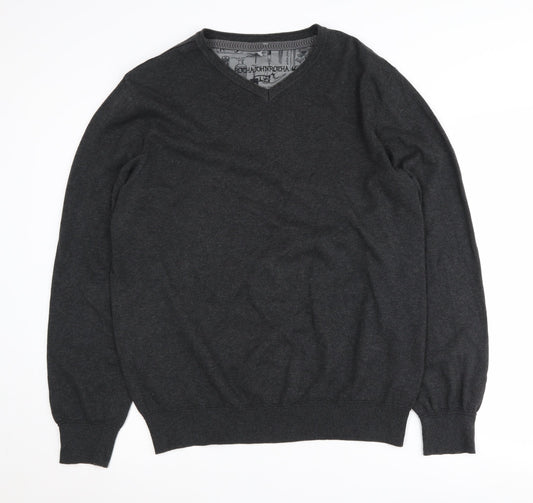 Rocha John Rocha Men's Black V-Neck Pullover Jumper L