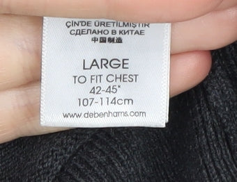 Rocha John Rocha Men's Black V-Neck Pullover Jumper L