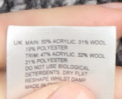 Womens UK Size 14 White Stuff Grey Cardigan Jumper