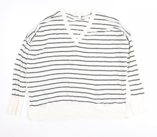 Womens UK Size 16 White Label White Pullover Jumper