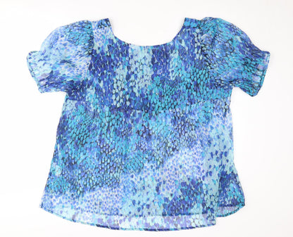 Womens UK Size 22 Damart Blue  Blouse