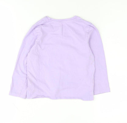 Disney Girls Encanto Purple Long Sleeve T-Shirt 3-4 Years