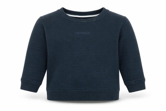 Firetrap Unisex Baby Pullover Jumper, Blue, 12-18 Months
