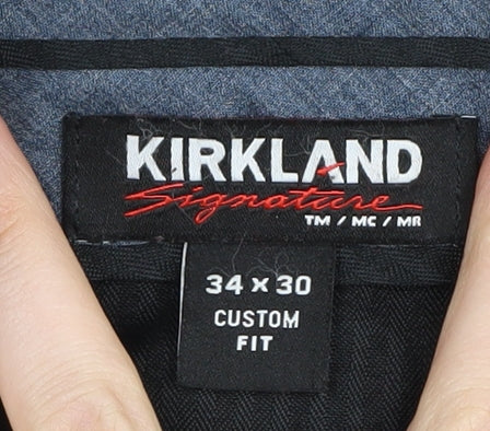 Kirkland Signature Men's Black Dress Pants M