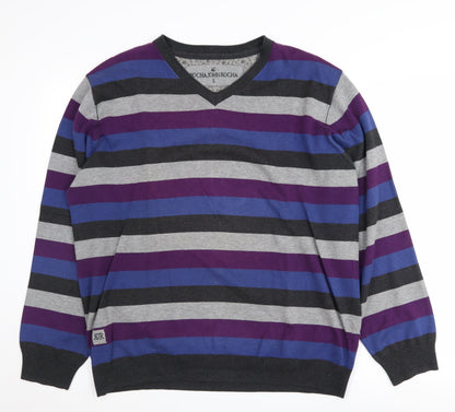 Rocha John Rocha Men's Multicoloured Striped Jumper L