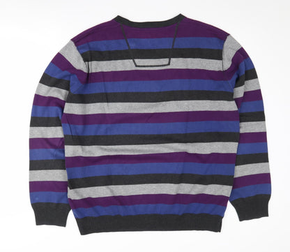 Rocha John Rocha Men's Multicoloured Striped Jumper L