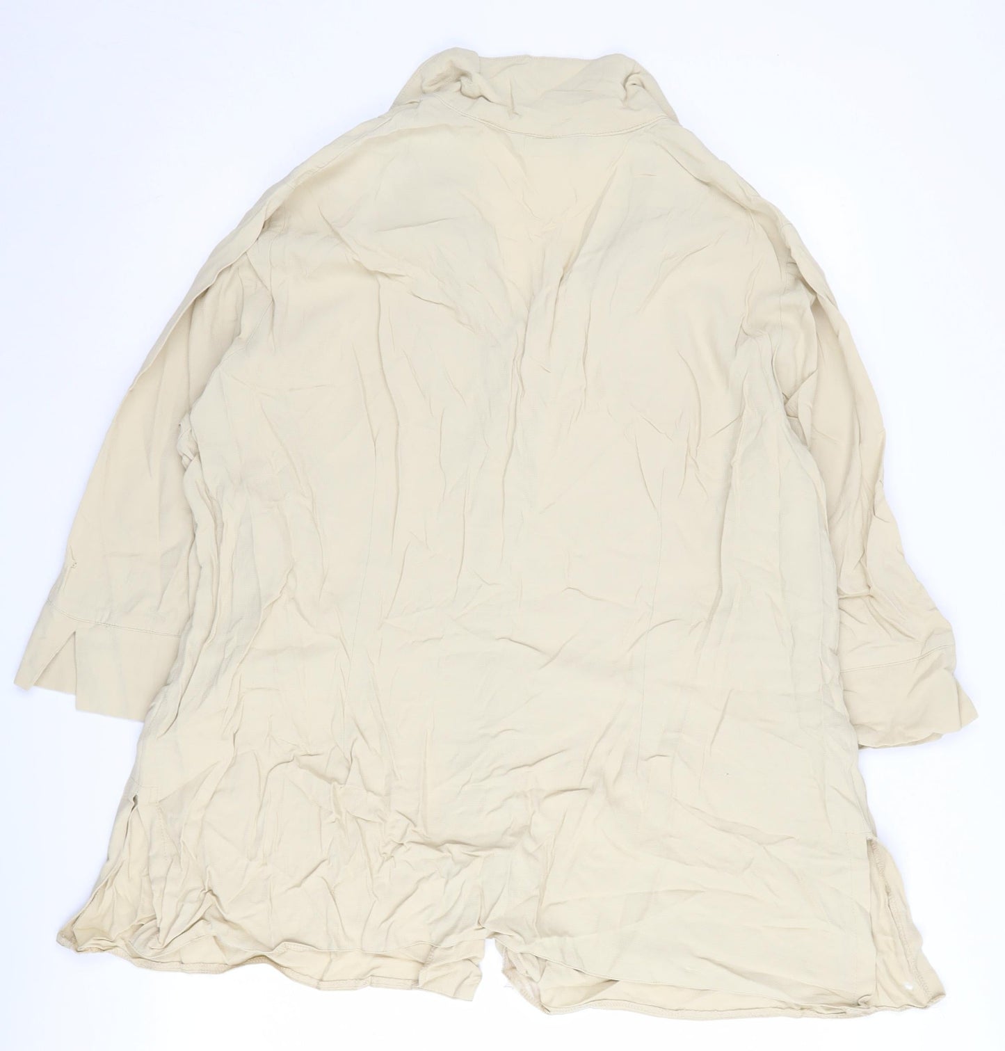 Womens UK Size 28 essence Beige  Button-Up