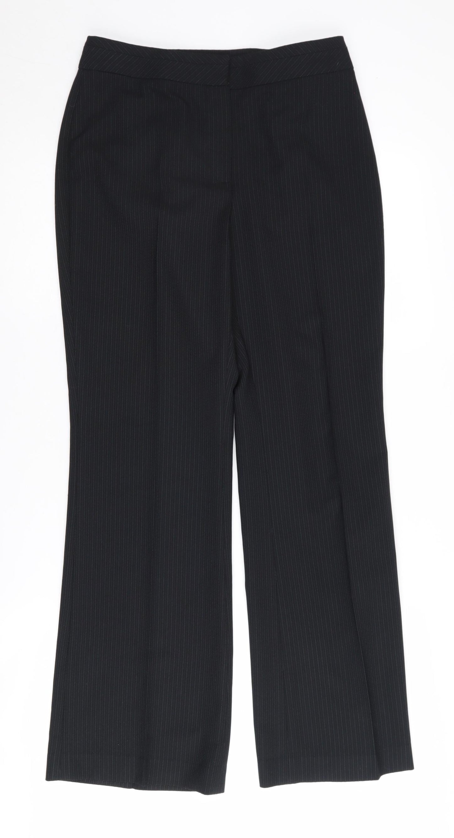 Autonomy Women's Black Striped Trousers Size 8