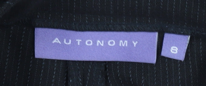 Autonomy Women's Black Striped Trousers Size 8