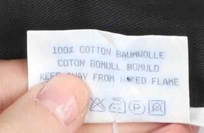 Lakeland Men's Black Pleated Trousers Size 38