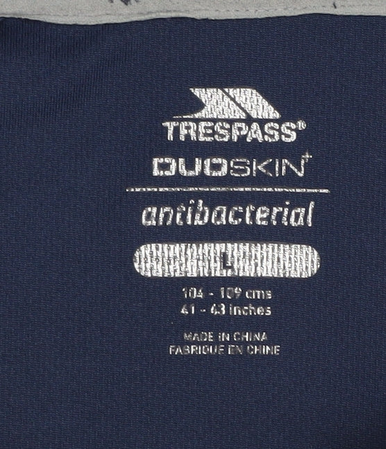 Mens UK Size L Trespass Blue Jersey Polo