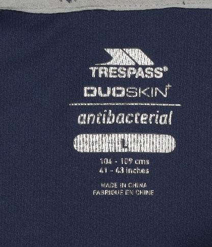 Mens UK Size L Trespass Blue Jersey Polo