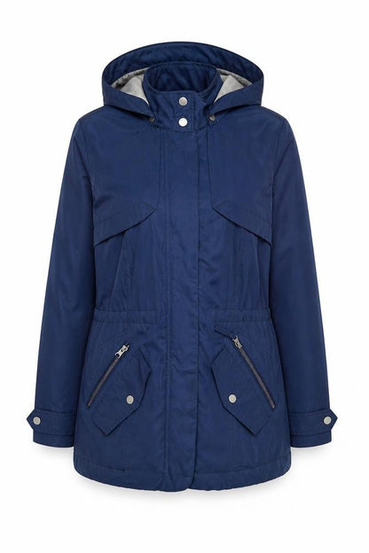 Womens UK Size 10 Debenhams Blue Parka Coat