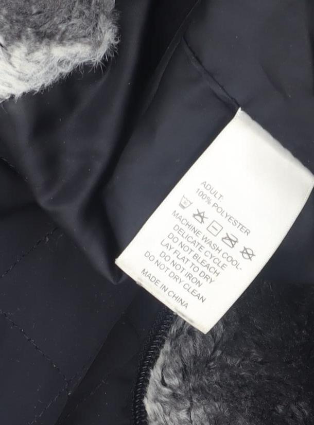 Cambridge Women's Black Quilted Hooded Jacket M