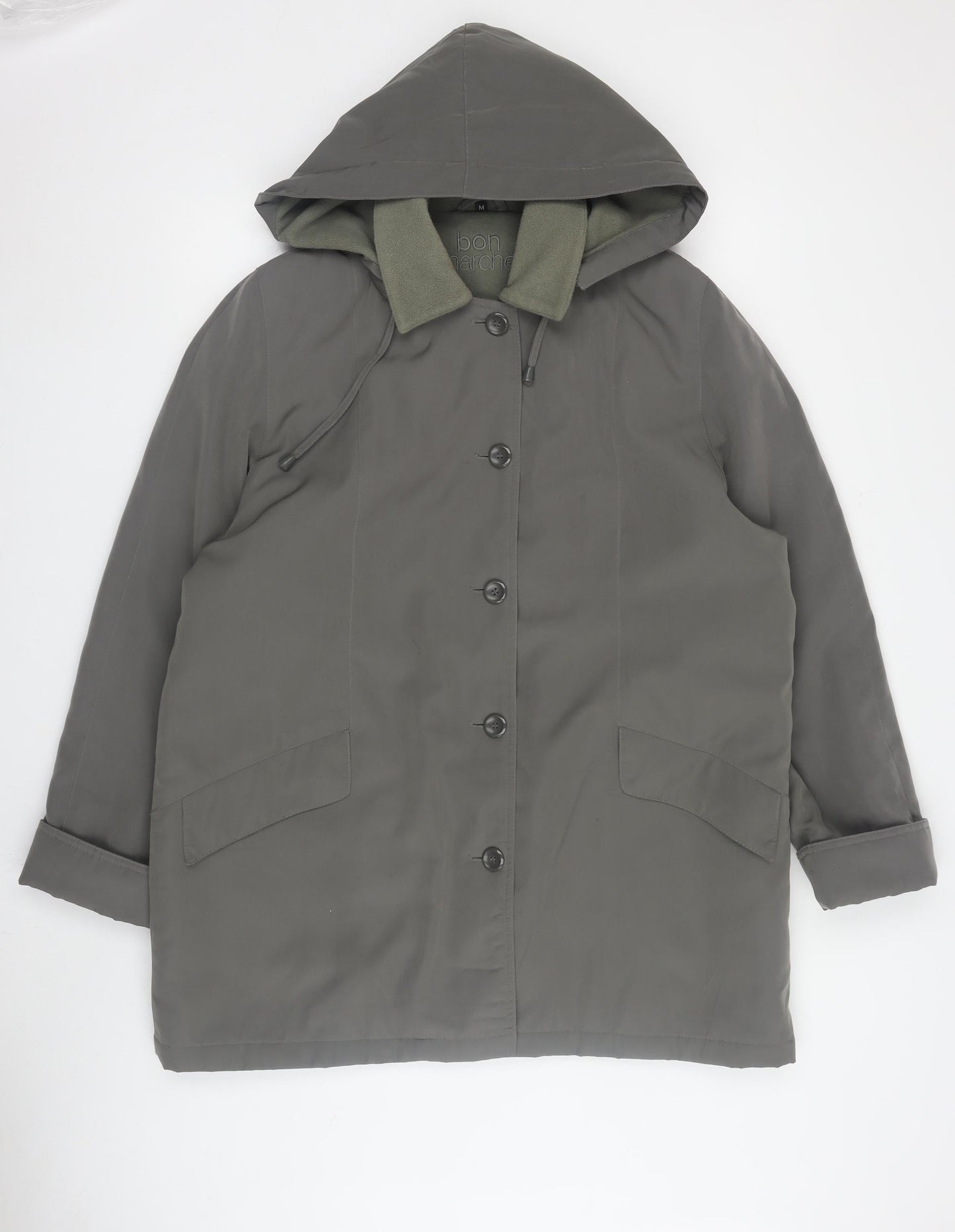 Womens UK Size M Bonmarché Green Parka Coat