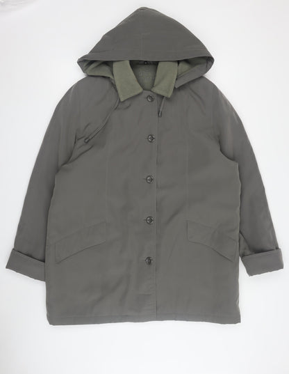 Womens UK Size M Bonmarché Green Parka Coat