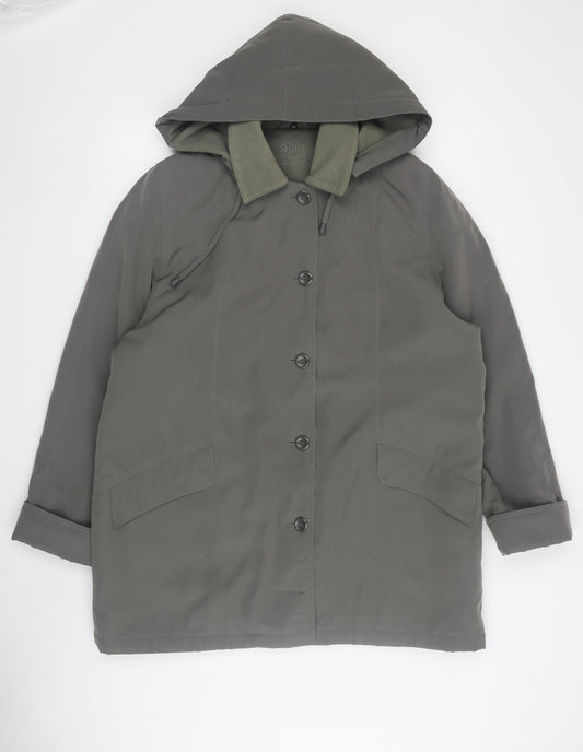 Womens UK Size M Bonmarché Green Parka Coat