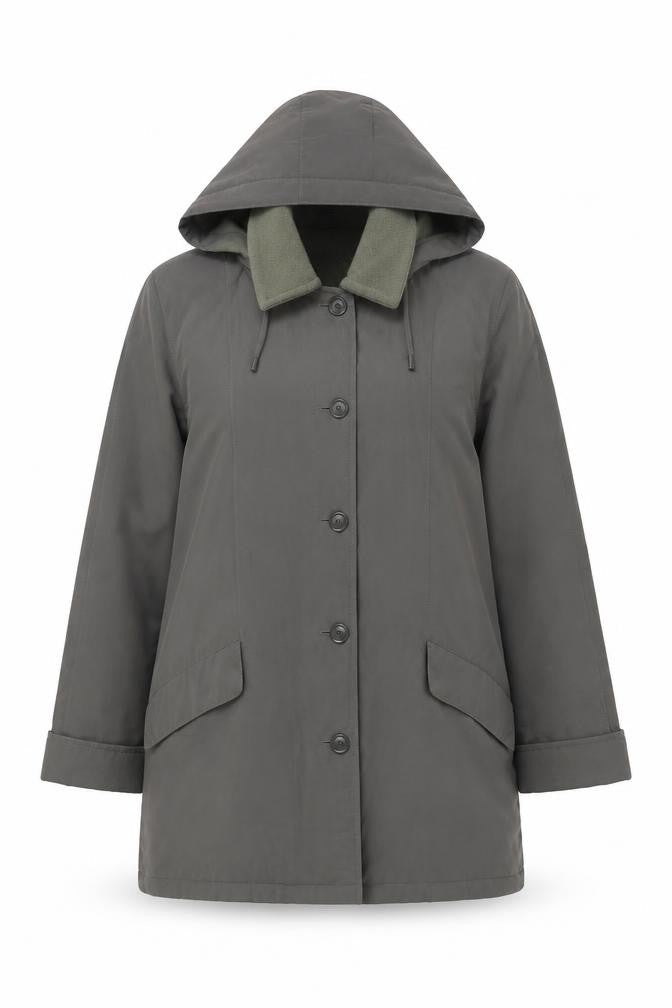 Womens UK Size M Bonmarché Green Parka Coat