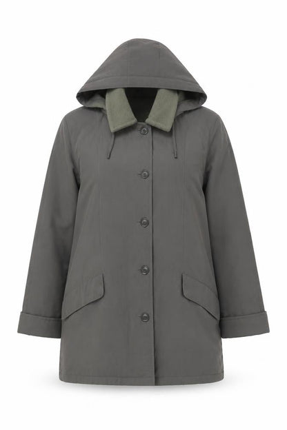 Womens UK Size M Bonmarché Green Parka Coat