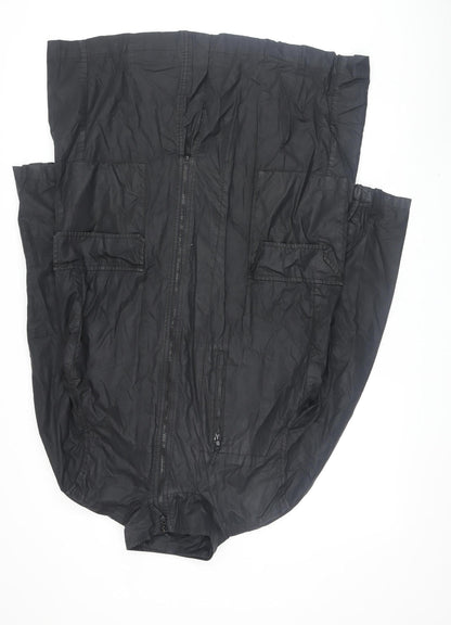 Womens UK Size L French Connection Black Anorak Coat