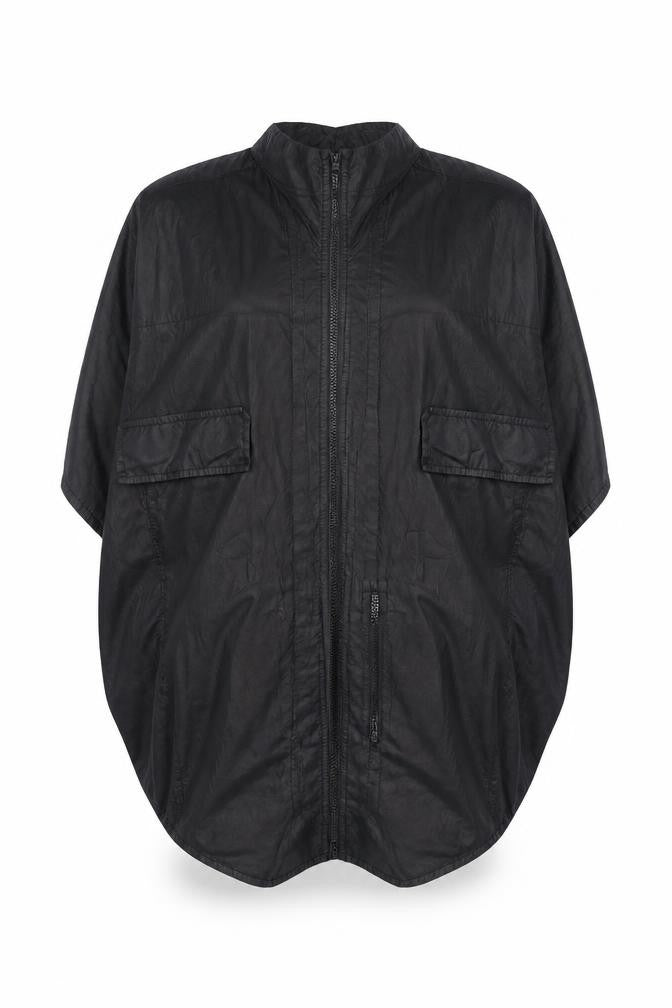 Womens UK Size L French Connection Black Anorak Coat