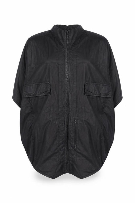 Womens UK Size L French Connection Black Anorak Coat