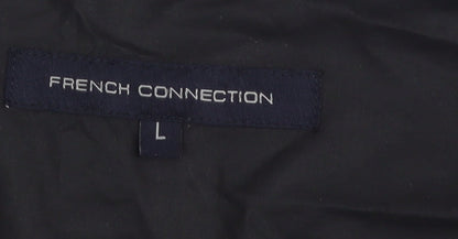 Womens UK Size L French Connection Black Anorak Coat