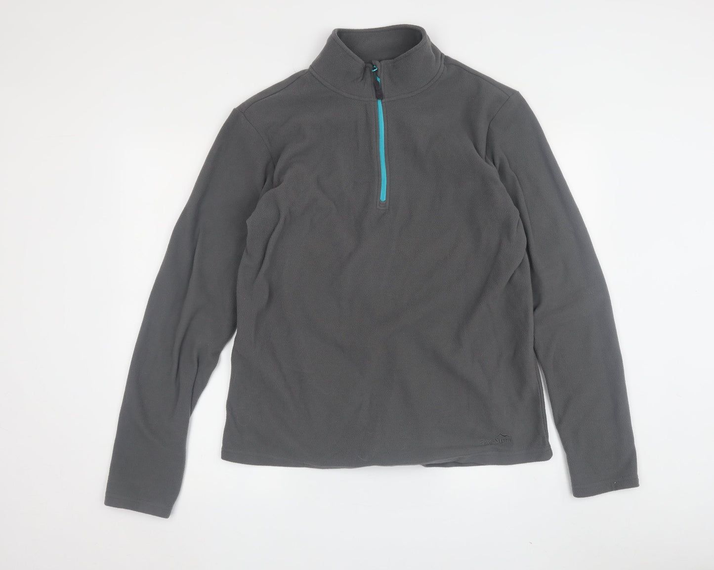 Peter Storm Unisex Grey 1/4 Zip Fleece Sweatshirt 16
