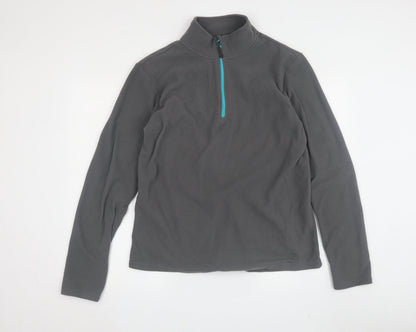 Peter Storm Unisex Grey 1/4 Zip Fleece Sweatshirt 16