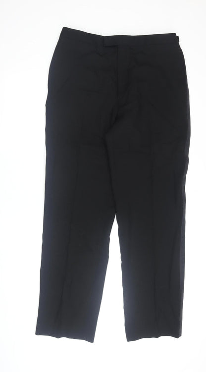 Savoy Taylors Guild Men's Black Dress Pants, Size 36
