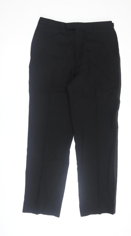 Savoy Taylors Guild Men's Black Dress Pants, Size 36