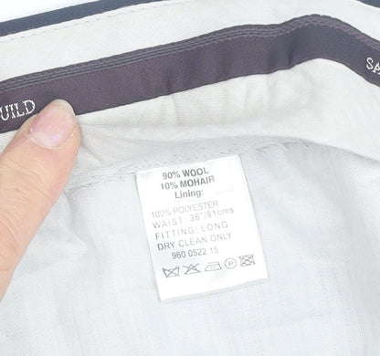 Savoy Taylors Guild Men's Black Dress Pants, Size 36