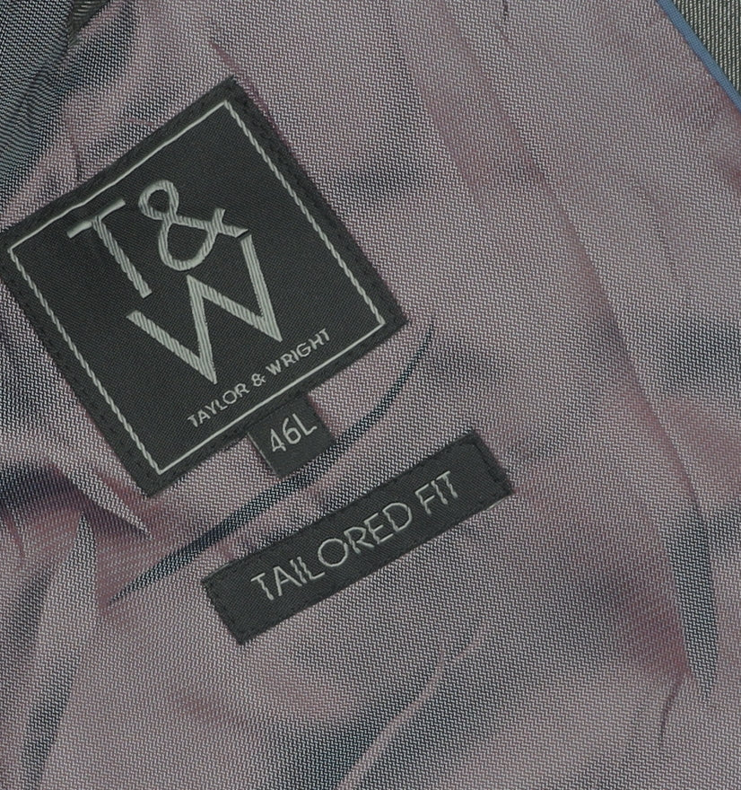 Mens UK Size 46 Taylor & Wright Regular Grey Suit Jacket