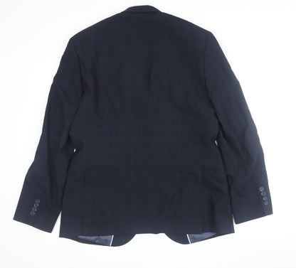Mens UK Size 40 Marks and Spencer Regular Blue Suit Jacket