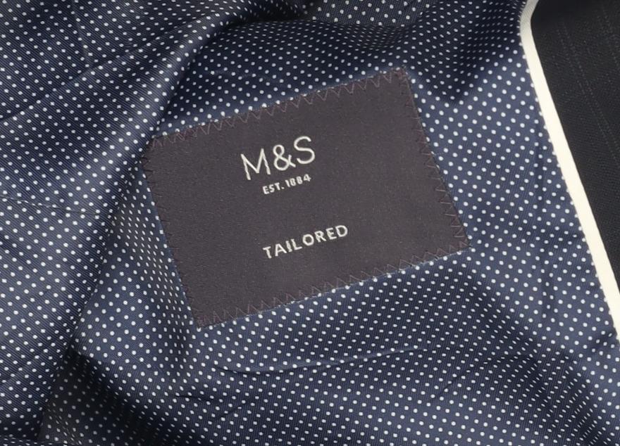Mens UK Size 40 Marks and Spencer Regular Blue Suit Jacket