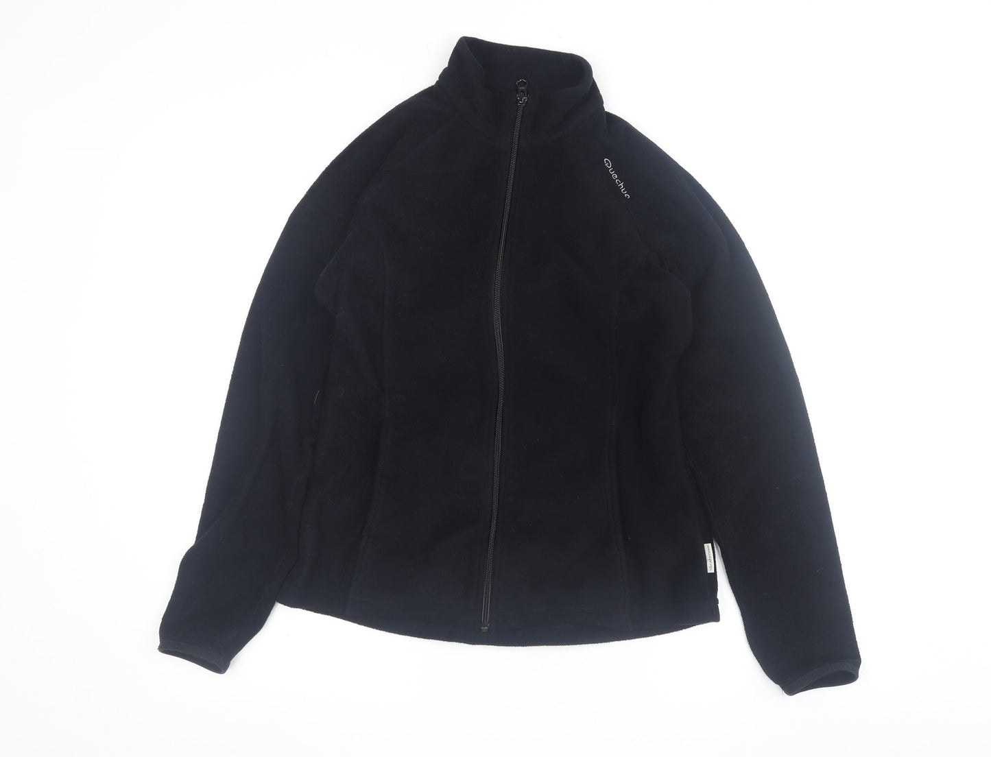 Oxylane Women's Black Fleece Jacket Size 10