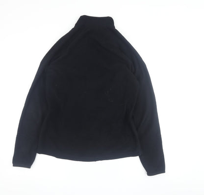 Oxylane Women's Black Fleece Jacket Size 10