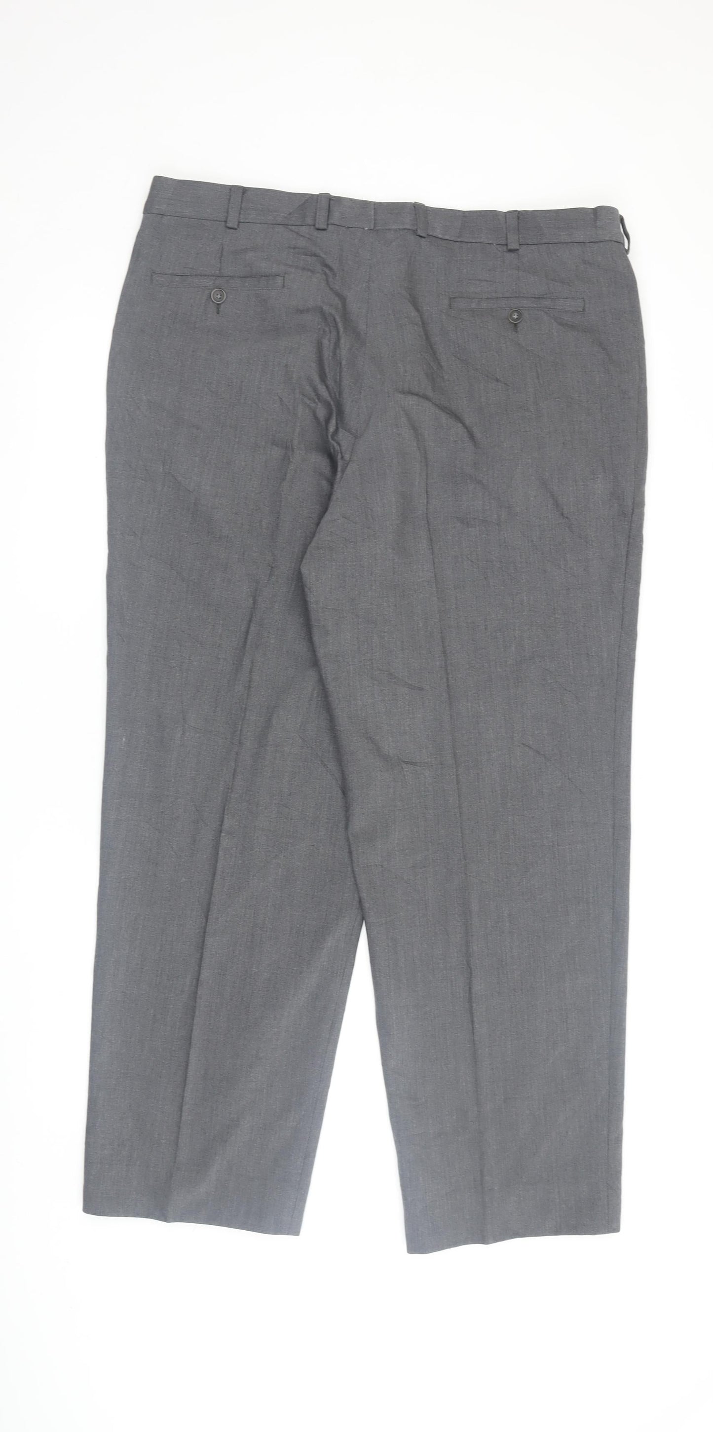 Saint Hilaire Grey Men's Dress Pants 48 Regular