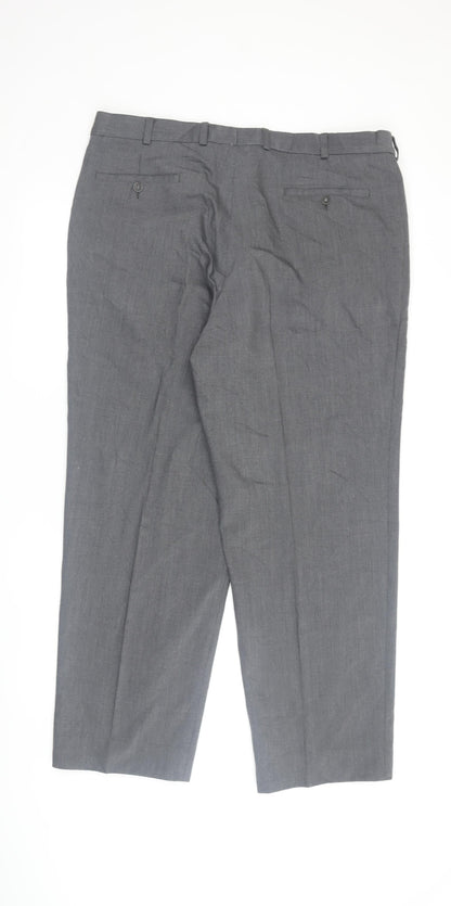 Saint Hilaire Grey Men's Dress Pants 48 Regular