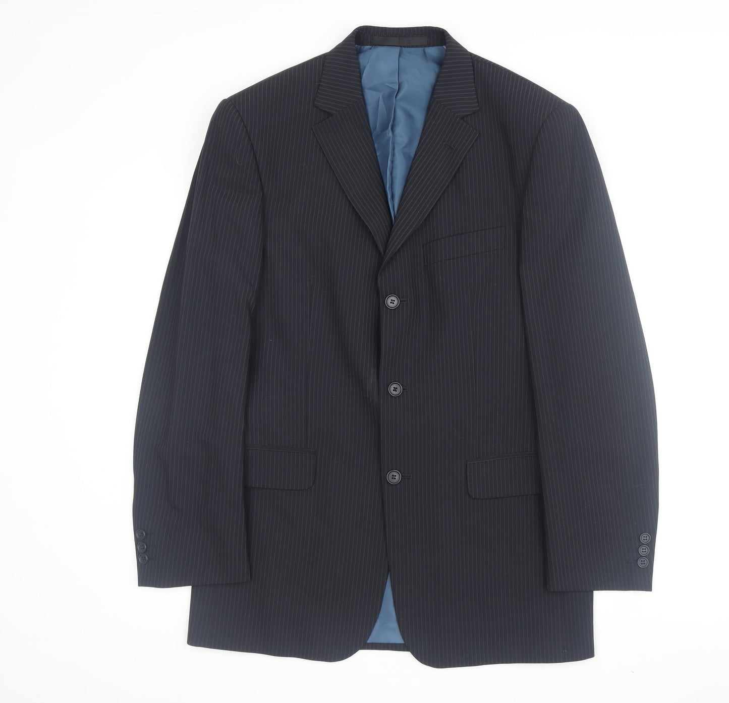 Mens UK Size 38 Marks and Spencer Regular Blue Suit Jacket