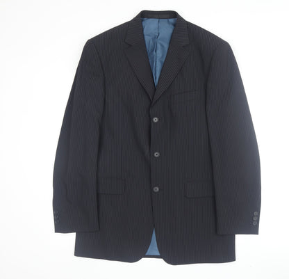 Mens UK Size 38 Marks and Spencer Regular Blue Suit Jacket