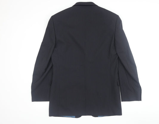 Mens UK Size 38 Marks and Spencer Regular Blue Suit Jacket