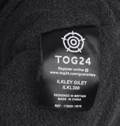 TOG24 Women's Black Puffer Waistcoat - Size 12