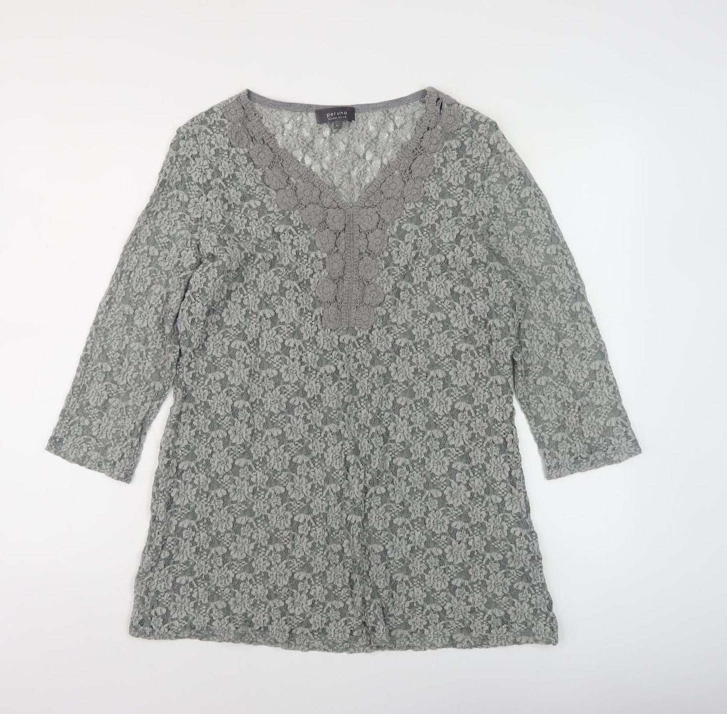Womens UK Size 14 Marks and Spencer Grey  Blouse