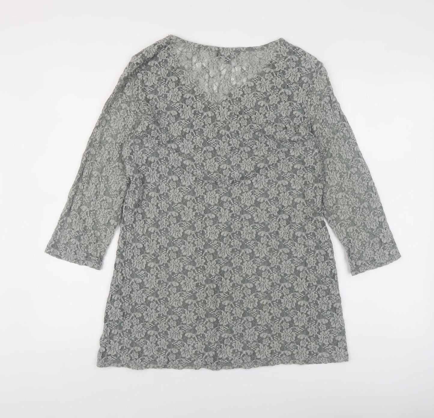 Womens UK Size 14 Marks and Spencer Grey  Blouse