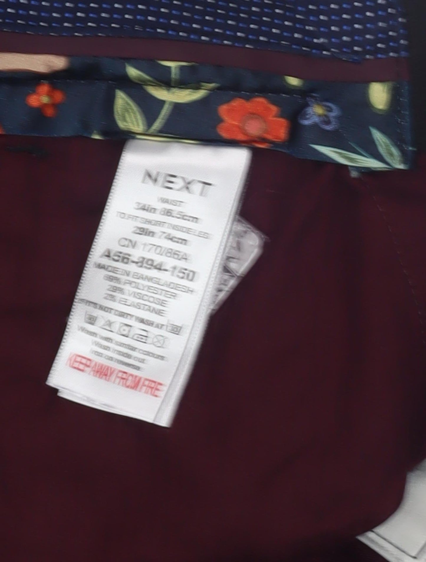 Next Men's Grey Chino Trousers 34S Slim Fit