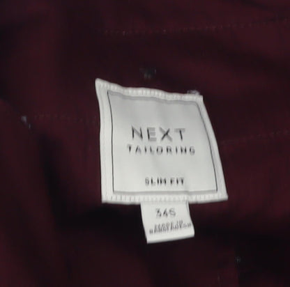 Next Men's Grey Chino Trousers 34S Slim Fit