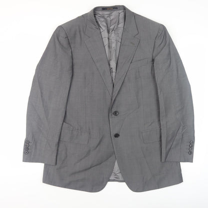 Mens UK Size 40 Crombie Regular Grey Suit Jacket